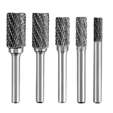 1/4'' Double Cut Tungsten Steel Carbide Rotary Burr Die Grinder Shank Bit Set US