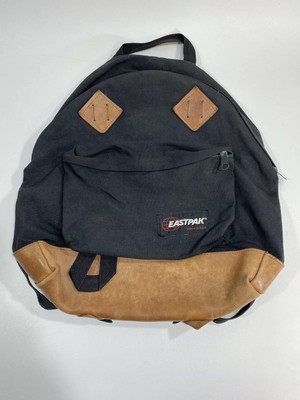 eastpak backpack leather bottom