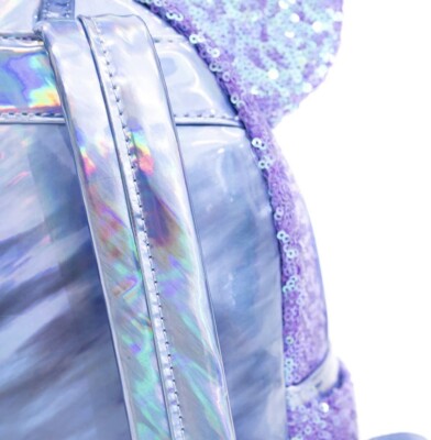 Loungefly Disney Mini Backpack Celebration Iridescent Purple Sequin Loungefly Disney Minnie Mouse Purple Sequin Celebration Mini  main image 3
