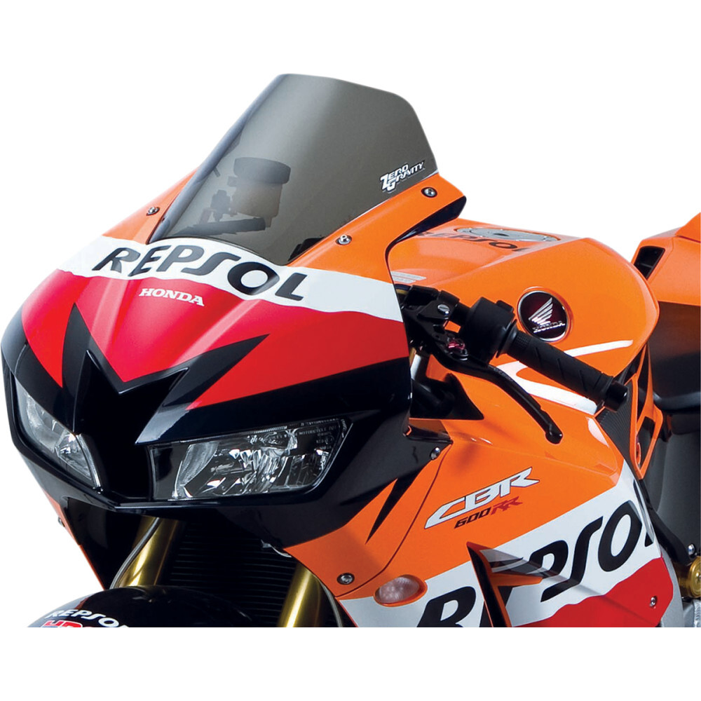 Zero Gravity スクリーン スモーク　CBR600RR PC40 Zero Gravity Marc 1 Windscreen - CBR600RR (Light Smoke) 25-408-02