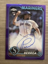 2024 Topps Chrome Purple Refractor 164/250 Prelander Berroa RA-PB Rookie Auto RC
