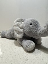 Steiff Soft Cuddly Friends ELNA ELEPHANT 064074 Stuffed Animal Plush Button Ear