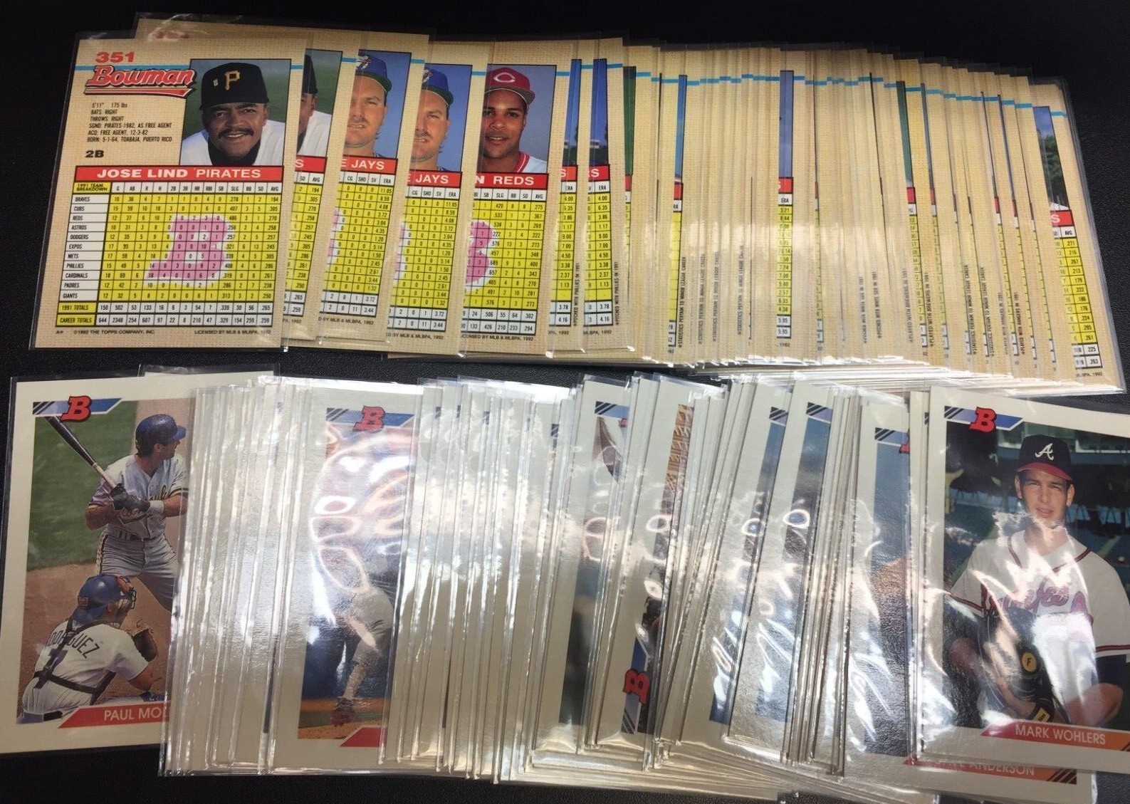 1x 1992 Bowman MLB Baseball Card - You Pick #351~525 ($2 Minimum Order Required)