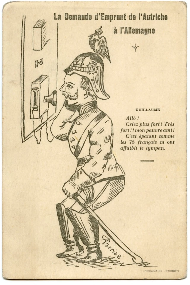 WAR. KAISER. GUILLAUME II. LA DEMANDE D'EMPRUNT DE L'AUTRICHE à L'ALLEMAGNE. - Photo 1/1