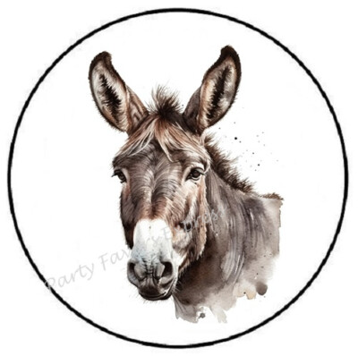 DONKEY MULE ENVELOPE SEALS LABELS STICKERS PARTY FAVORS