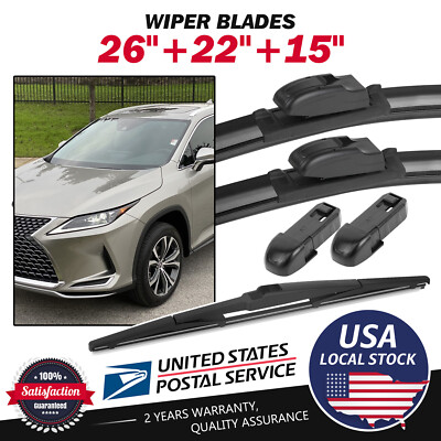 Genuine Windshield Wiper Blade For Lexus RX350 2004-2015 One Set of 26''/22''/15