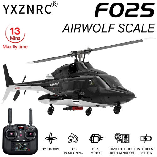 YUXIANG F02S Airwolf 9CH 2.4G GPS 3D Optical Flow Flip flight RC RTF Helicopter