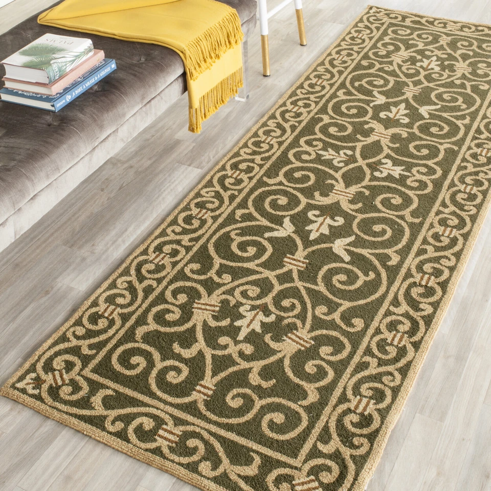 SAFAVIEH Chelsea HK11B Hand-hooked Light Green Rug - Image 3 of 4