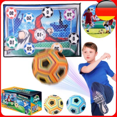 Weich Flanell Fußballtore Fußball mit Klettbällen Spielzeug Geschenke für Kinder