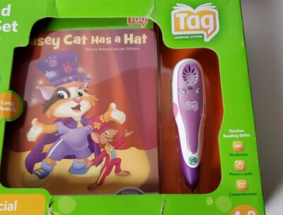 LeapFrog LeapReader Tag Value Pack w/ 12 Books Purple Reading Pen