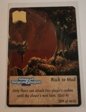TSR Spellfire CCG 1st Ed. ROCK TO MUD Card #389 of 400 AD&D Dungeons & Dragons