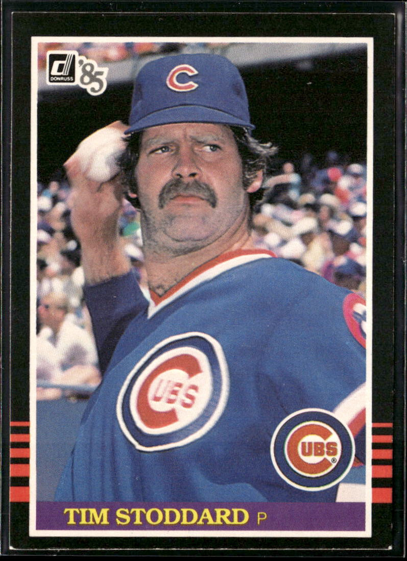 1985 Donruss #144 Tim Stoddard Chicago Cubs Baseball Card