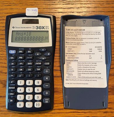 Vintage Texas Instruments TI-30XIIS Sci/Stat Calc -- TESTED/NEW BAT/MORE (1)