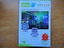 Enjoy music Mobile Computer MP3 MP4 USB SD Crystal Magic Lighting Disco Party