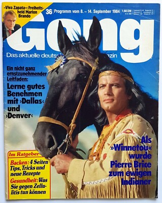Gong 1984 36 Pierre Brice Winnetou Marlon Brando Michael Jackson TV Programm