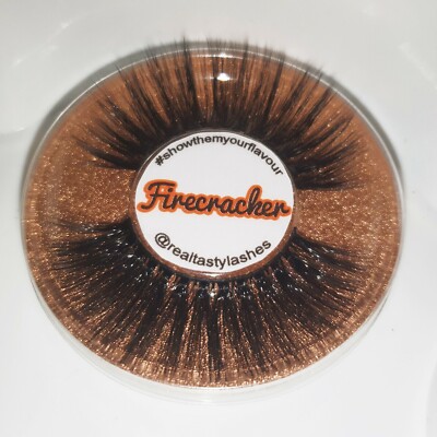 RTLashes   Firecracker 27mm LANG SYNTHETISCH WIEDERVERWENDBAR VEGAN FALSCHE WIMPERN Jubiläum