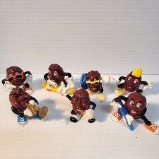 Mixed Lot Of 7 California Raisins PVC Figures 1980's Applause Retro Vintage