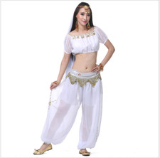 Blouse Lantern Long Pants 2 pcs set Belly Dance Costumes Dancewear India Perform