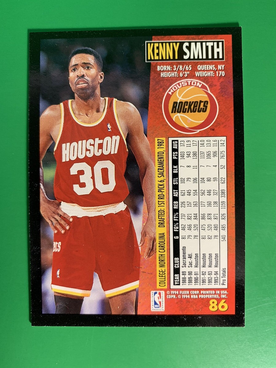 1994-95 Fleer Kenny Smith #86 Houston Rockets | eBay