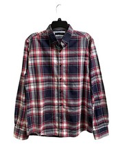 Jack Jones Flannel Plaid Button Up Collared Shirt Men s Size Large EUC