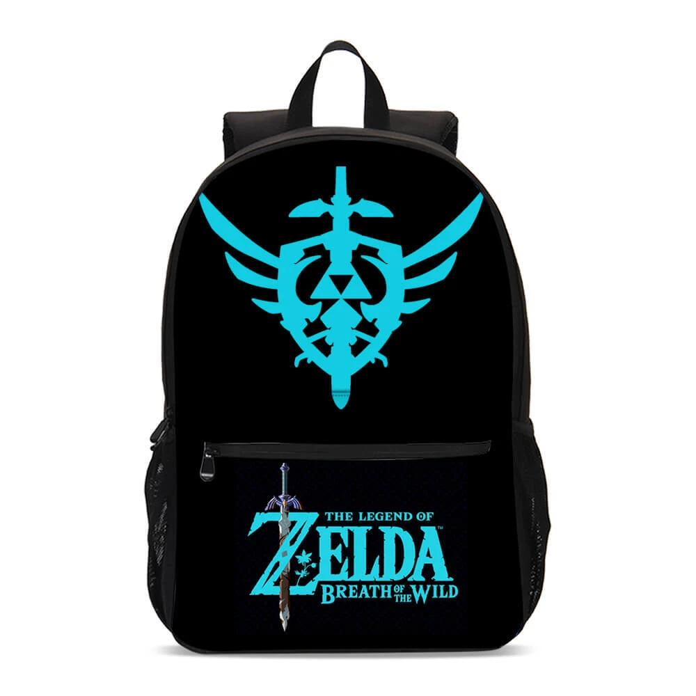 Legend of Zelda Triforce Master Sword Students Backpack, School Bag, Back To School Gift