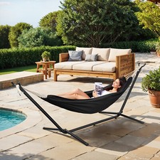 Hängematte Schaukel Hängeliege Gestell Indoor&Outdoor für 2 Personen Hängeliege