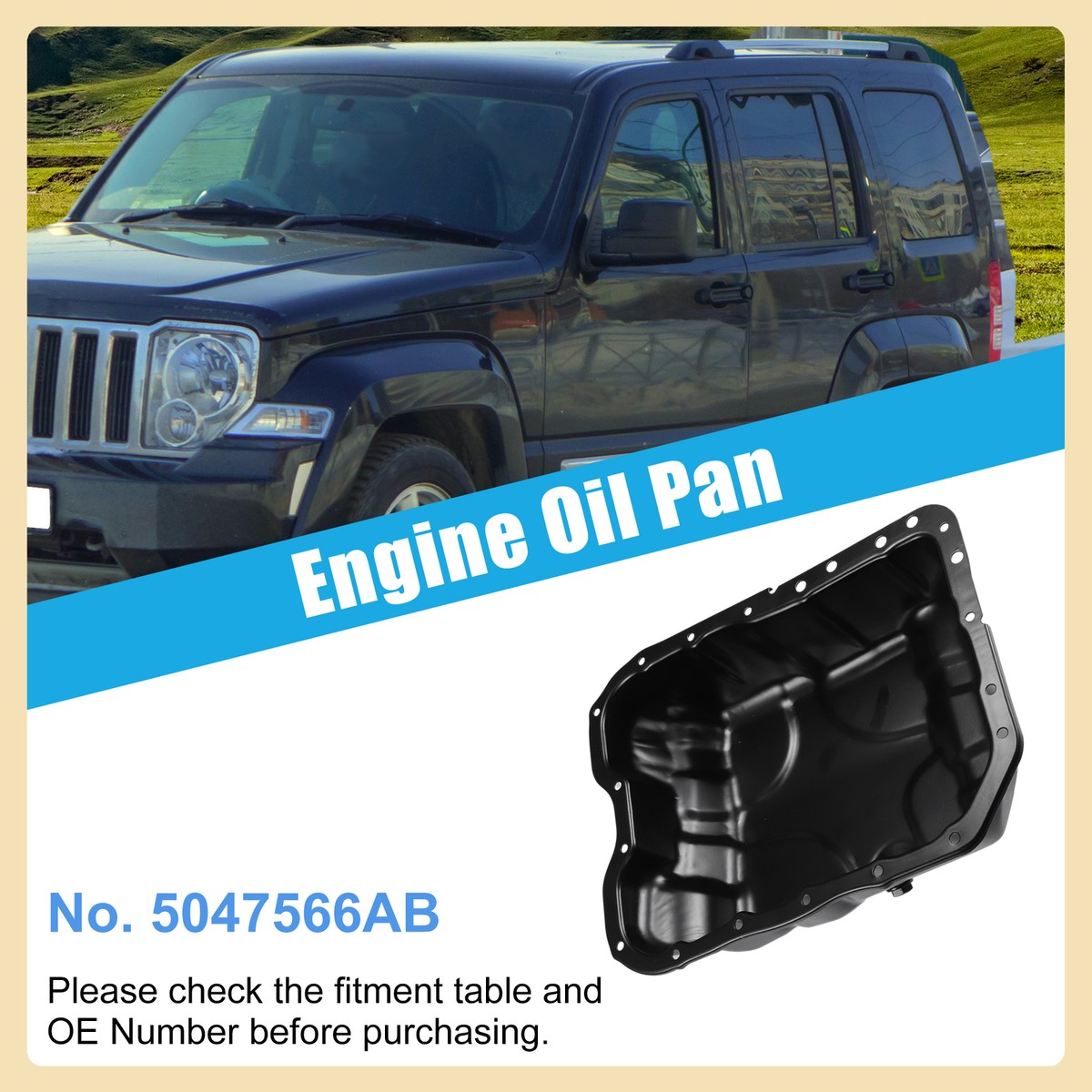5047566AA Oil Pan for 2013-17 Jeep Cherokee Dodge Dart Chrysler 200 Fiat 500X L4 5047566AA Oil Pan for 2013-17 Jeep Cherokee Dodge Dart Chrysler 200 Fiat 500X L4