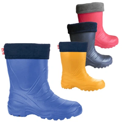 LEMIGO superleichte EVA Kinder Gummistiefel gefüttert Regenstiefel TERMIX 861
