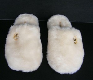 michael kors slippers fur