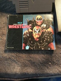 WCW Wrestling Nintendo NES 1990 Manual & Cartridge World Championship