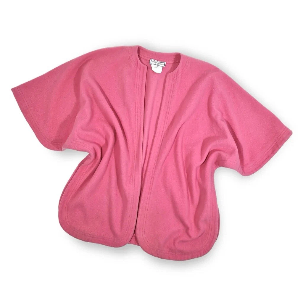 SAINT LAURENT (YSL) YSL YVES SAINT LAURENT: PONCHO IN LANA ROSA: 34