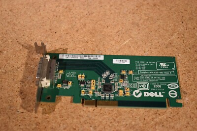Low Profile Dell Sil 1364A ADD2-N PCI-e Low Profile DVI Adapter Card 0FH868