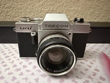 Topcon Uni 35mm Film SLR 35mm Film Camera w/ UV Topcor 53mm f2 lens - Read!