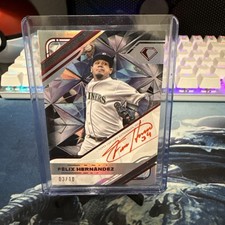 2025 Topps Diamond Icons Felix Hernandez White PolychromatINK Auto Red Ink #3/10