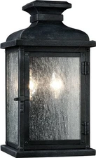 Visual Comfort Studio Pediment Outdoor Wall Sconce Lighting, 36 Total Watts Dark