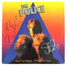 The Police Signed Autograph Zenyatta Mondatta Album Record  Sting +2 Beckett COA