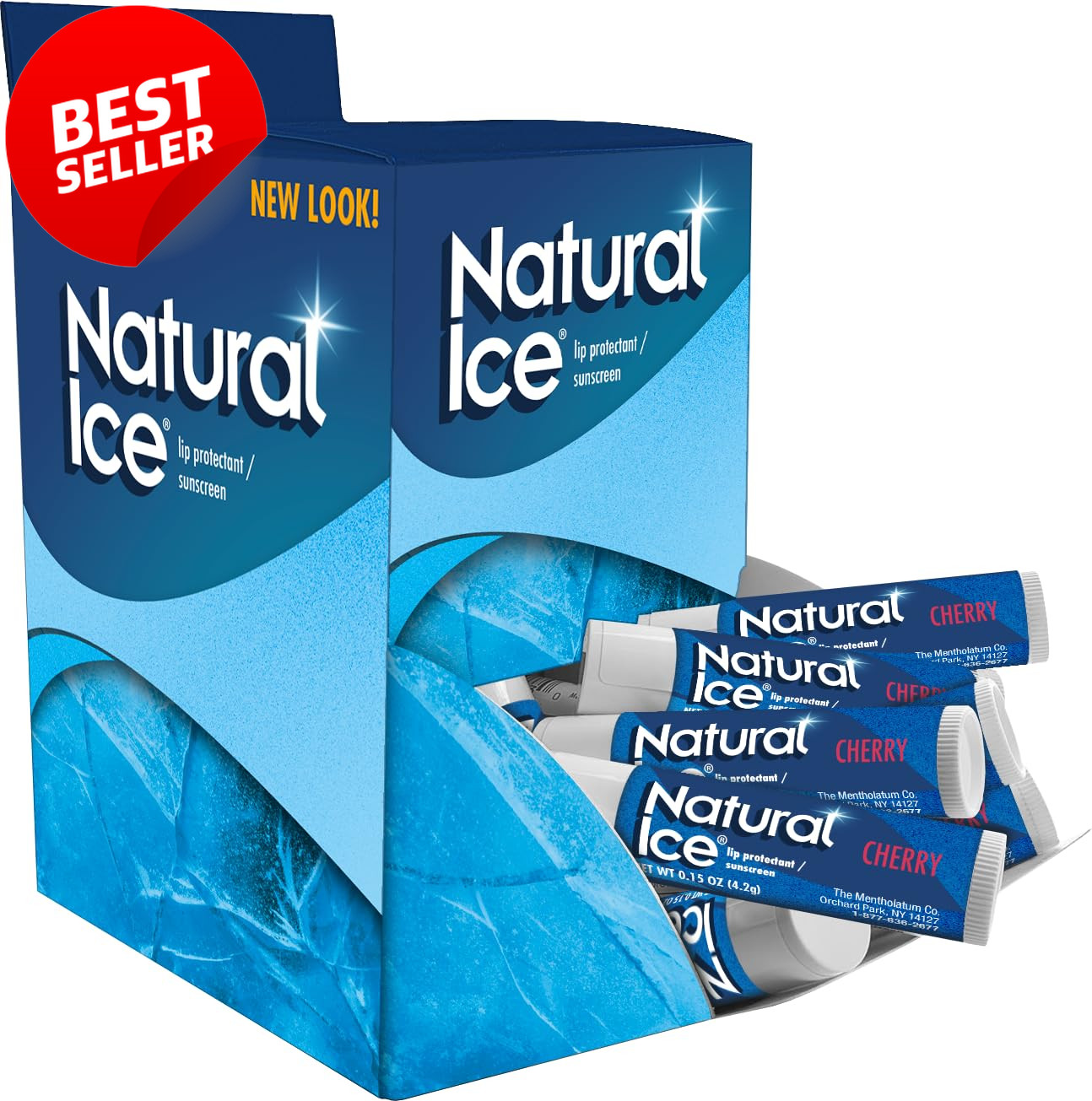 Mentholatum Cherry Flavor Lip Balm Hydrating SPF 15 Dry Chapped Lips 48 US