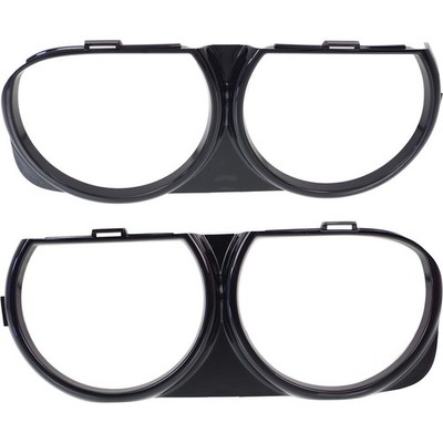 Headlight Bezel For 2015-2018 Dodge Challenger Set of 2 Left and Right Side