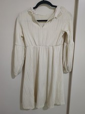 shein dress white frilled