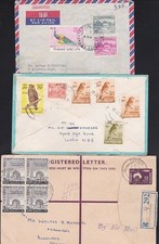 PAKISTAN 3 various airmail covers used to New Zealand......................D8970