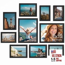 Picture Frames Collage Wall Decor, Gallery Wall Frame Set for 10 Pack Black