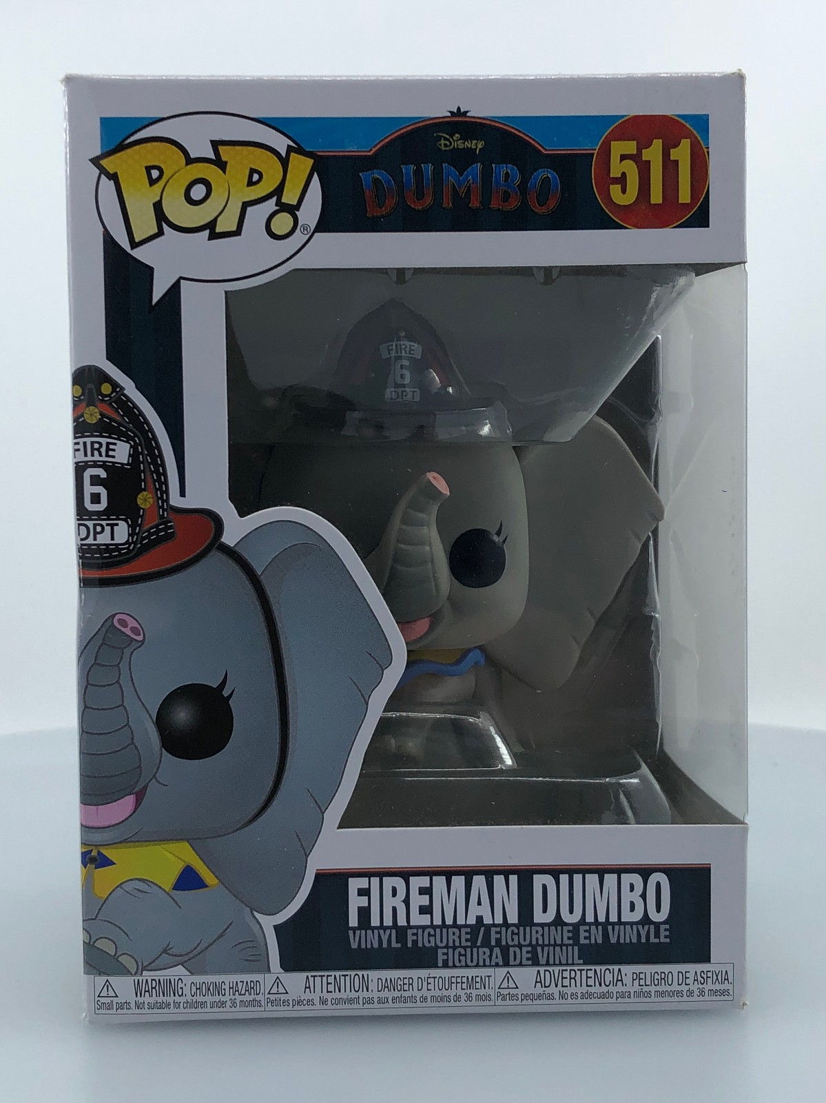Funko Pop! Disney Fireman Dumbo #511 Vinyl Figure Damaged Box See Pics