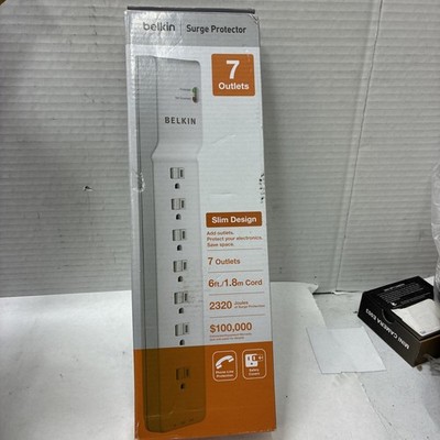 HP AG290AA Belkin 7-Outlet Surge Protector Power Strip BE107200-06