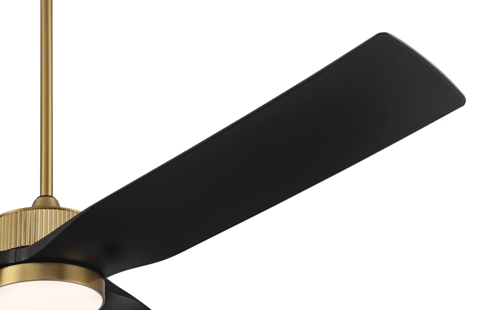 60" Casa Vieja Montage Soft Brass LED Damp Rated Fan with Remote - Image 4 of 4