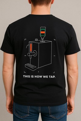 Jägermeister T-Shirt Schwarz Größe M   ''This is how we tap.'' | Mit Rückenprint 