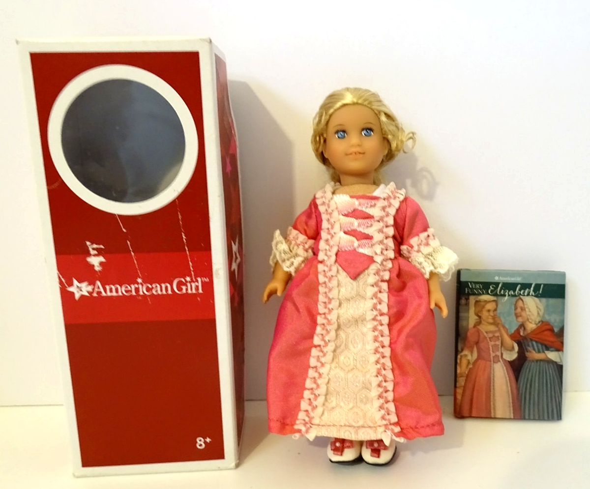American Girl Elizabeth Mini Doll & Book New In Box - Box Damaged