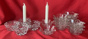 Wedding Decor Candle Holders Star & Round Set of 17
