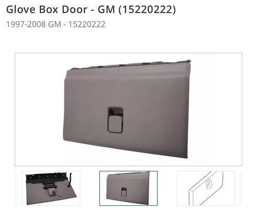 Genuine GM Medium Gray Instrument Panel Compartment Door 15220222 NEW GM 97-08
