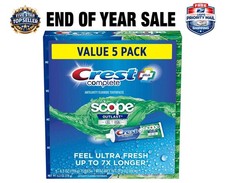 Crest Complete + Scope Outlast Ultra Toothpaste (6.3 oz., 5 pk.) Great Price 0.95 per gallon