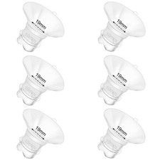6pcs Updated Silicone Flange Insert 19mm Compatible with Momcozy/Medela/Spect...